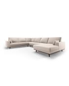 Panorama-Ecksofa (rechte Seite) Hebe 6-Sitzer Velvet Beige — 350 x 273 x 83 cm