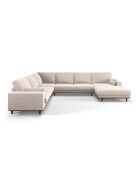 Panorama-Ecksofa (rechte Seite) Hebe 6-Sitzer Velvet Beige — 350 x 273 x 83 cm