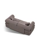 Canapé convertible Daisy 3 places Gris chaud - 206x95x70