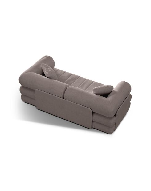 Sofá cama Daisy de 3 plazas Gris cálido - 206x95x70