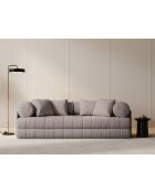 Canapé convertible Daisy 3 places Gris chaud - 206x95x70