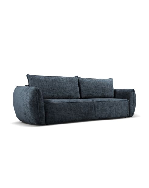 Vanda 3-Sitzer-Ausziehsofa mit Stauraum Königsblau - 244x97x91 cm