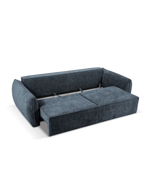 Vanda 3-Sitzer-Ausziehsofa mit Stauraum Königsblau - 244x97x91 cm