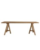 Juego de muebles de jardín para 6/8 personas: 1 mesa de comedor rectangular de color beige