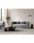 Verbena 3-Sitzer-Samtsofa Hellgrau - 200x94x73 cm
