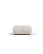 Bouclé Pouf Jasmin 1 place Beige - 75x75x36