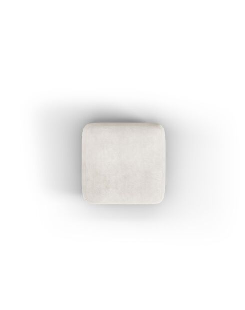 Bouclé Pouf Jasmin 1 place Beige - 75x75x36