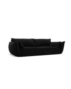 Vanda 3-Sitzer-Sofa, schwarz, 208 x 110 x 85 cm