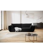 Vanda 3-Sitzer-Sofa, schwarz, 208 x 110 x 85 cm