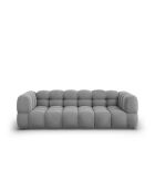 Aster Modulares 4-Sitzer-Sofa aus hellgrauem Samt - 244x102x70