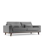 Hebe 3-Sitzer-Sofa aus grauem Samt - 236 x 93 x 83 cm