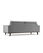 Hebe 3-Sitzer-Sofa aus grauem Samt - 236 x 93 x 83 cm