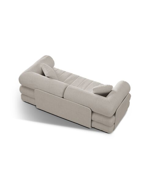 Daisy 3-zits lichtbeige convertibele slaapbank - 206x95x70