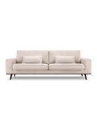 Hebe 3-Sitzer-Samtsofa Beige - 236x93x83 cm