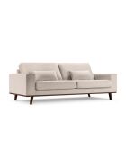 Hebe 3-Sitzer-Samtsofa Beige - 236x93x83 cm
