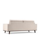 Hebe 3-Sitzer-Samtsofa Beige - 236x93x83 cm