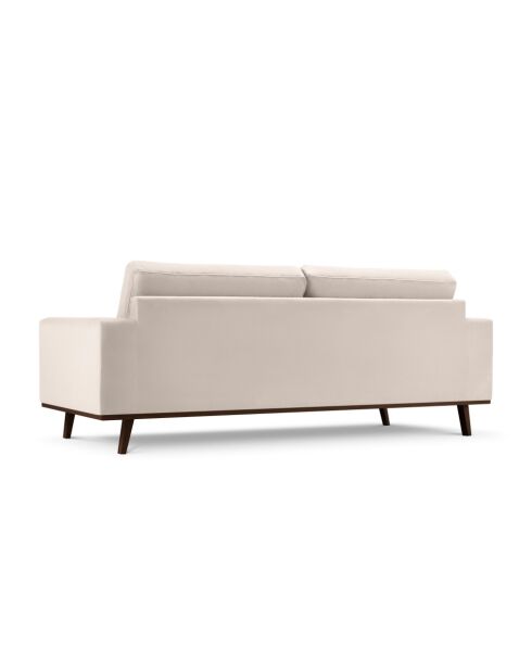 Hebe 3-Sitzer-Samtsofa Beige - 236x93x83 cm