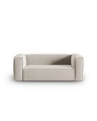 Verbena 2-Sitzer-Samtsofa Ecru - 150x94x73 cm