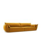 Vanda 4-Sitzer-Samtsofa Gelb - 248x110x85 cm