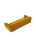 Vanda 4-Sitzer-Samtsofa Gelb - 248x110x85 cm