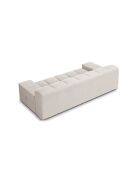 Canapé Agave 2 places tissu structurel Beige Clair - 210x100x75 cm