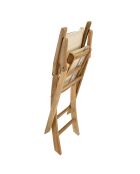 Set van 2 beige opvouwbare tuinstoelen