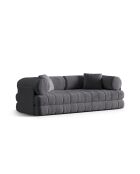 Daisy 3-Sitzer-Schlafsofa aus Samt dunkelgrau - 206x95x70