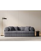 Daisy 3-Sitzer-Schlafsofa aus Samt dunkelgrau - 206x95x70