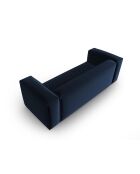 Sofá Verbena de terciopelo de 4 plazas azul real - 230x94x73 cm