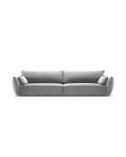 Vanda 4-Sitzer-Samtsofa Grau - 248x110x85 cm