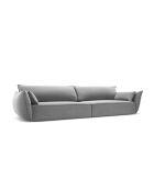 Vanda 4-Sitzer-Samtsofa Grau - 248x110x85 cm