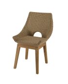 Garten-Lounge-Set für 6/8 Personen — 1 rechteckiger Garten-Esstisch — Beige/Weiß