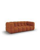 Aster 3-Sitzer-Samtsofa aus Terrakotta — 214x102x70