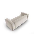 Verbena 3-Sitzer-Samtsofa Ecru - 200x94x73 cm