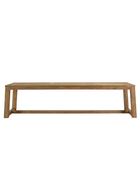 Tuinmeubelset 8/10 personen - 1 rechthoekige eettafel en 8 beige en zwarte tuinstoelen