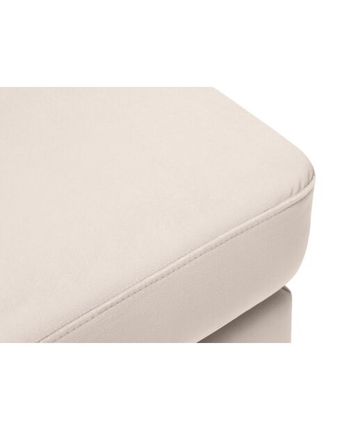 Hebe 1-Sitzer-Sitzsack aus Samt Beige - 86x60x43 cm