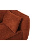 Divano angolare sinistro trasformabile Vanda a 4 posti con contenitore Terracotta - 252x165x87 cm