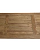 Gartenmöbelset 8/10 Personen - 1 rechteckiger Esstisch und 8 beigefarbene Gartenstühle