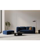 Canapé velours Verbena 2 places Bleu Roi - 150x94x73 cm