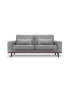 Hebe 2-Sitzer-Sofa aus Samt Grau - 199x93x83 cm
