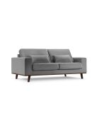 Hebe 2-Sitzer-Sofa aus Samt Grau - 199x93x83 cm