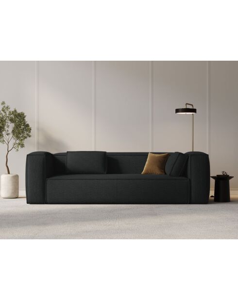 Verbena 4-Sitzer-Sofa Anthrazit - 230x94x73