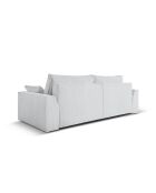 Venkel 3-zits converteerbare fluwelen bank met opbergdoos Grijs - 235x100x87 cm