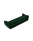 Sofá Vanda de terciopelo de 4 plazas, color verde botella, 248x110x85 cm