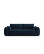 Venkel 3-zits converteerbare fluwelen bank met opbergdoos Royal Blue - 235x100x87 cm