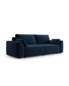 Venkel 3-zits converteerbare fluwelen bank met opbergdoos Royal Blue - 235x100x87 cm