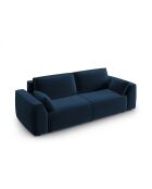 Venkel 3-zits converteerbare fluwelen bank met opbergdoos Royal Blue - 235x100x87 cm