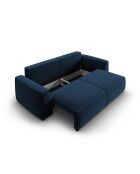 Venkel 3-zits converteerbare fluwelen bank met opbergdoos Royal Blue - 235x100x87 cm