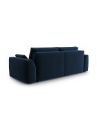 Venkel 3-zits converteerbare fluwelen bank met opbergdoos Royal Blue - 235x100x87 cm