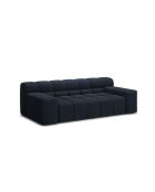 Agave 2-Sitzer-Sofa aus Strukturstoff Königsblau - 210x100x75 cm